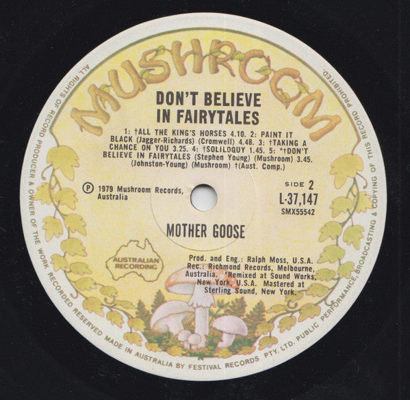 Mother Goose – Don't Believe In Fairytales LP vinyl record, image 5 of 5