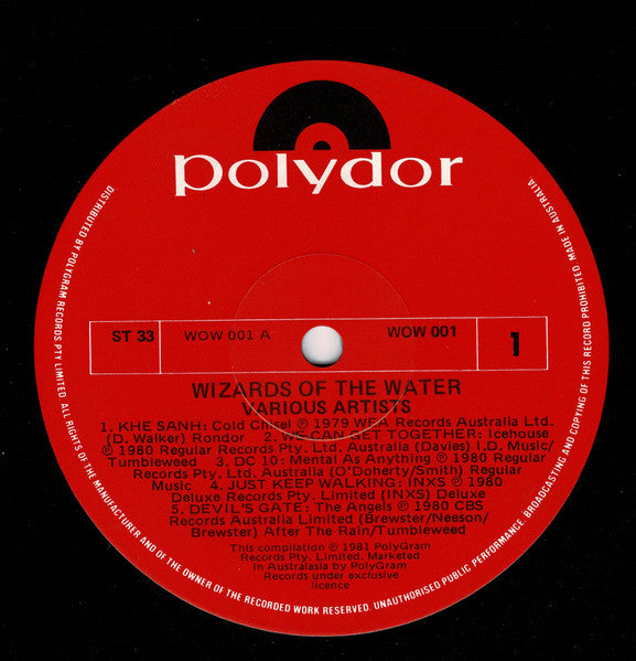 Various – Wizards Of The Water LP vinyl record, image 3 of 4