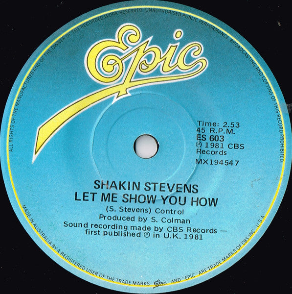 Shakin' Stevens – This Ole House 7" vinyl record, image 2 of 2