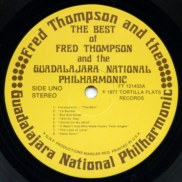 Fred Thompson And The Guadalajara National Philharmonic – The Best Of Fred Thompson And The Guadalajara National Philharmonic LP vinyl record, image 6 of 6