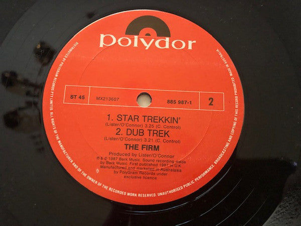 The Firm – Star Trekkin' 12" vinyl record, image 7 of 7