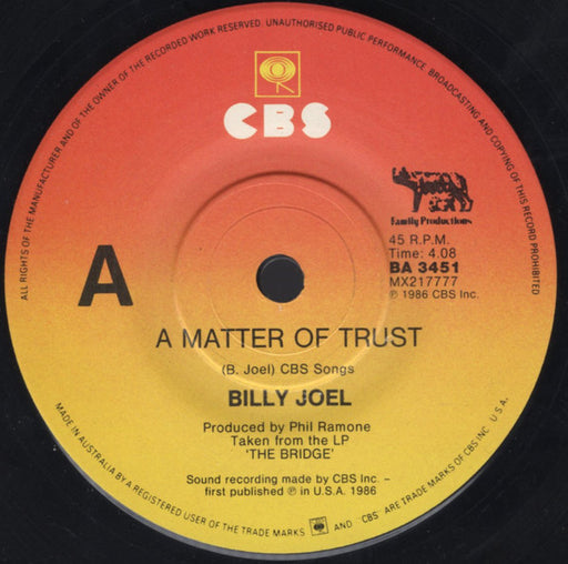 Billy Joel – A Matter Of Trust