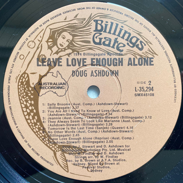 Doug Ashdown – Leave Love Enough Alone LP vinyl record, image 4 of 6