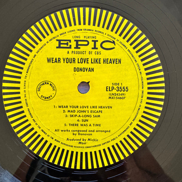 Donovan – Wear Your Love Like Heaven LP vinyl record, image 4 of 6
