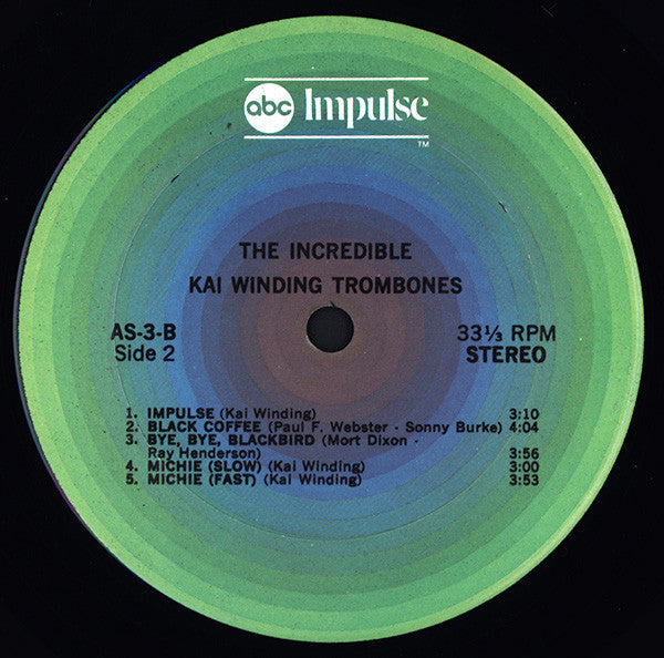 The Kai Winding Trombones – The Incredible Kai Winding Trombones LP vinyl record, image 6 of 6
