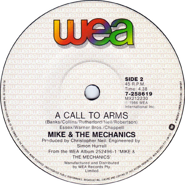 Mike & The Mechanics – Taken In 7" vinyl record, image 4 of 4