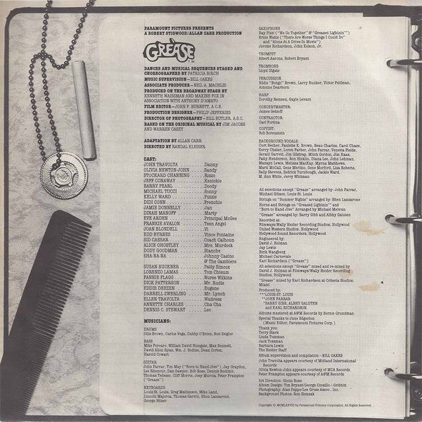 Various – Grease (The Original Soundtrack From The Motion Picture) (2xLP) LP vinyl record, image 5 of 9