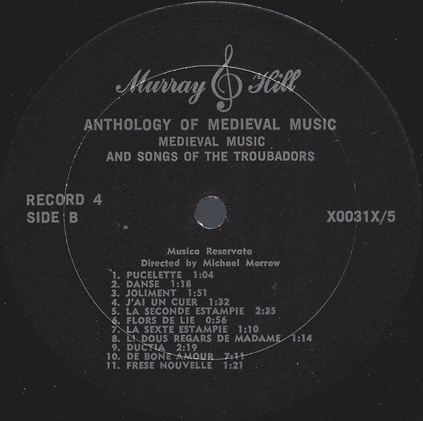 Various – Anthology Of Medieval Music (5xLP) LP vinyl record, image 10 of 10