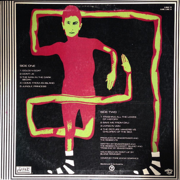 Snakefinger – Greener Postures LP vinyl record, image 2 of 4