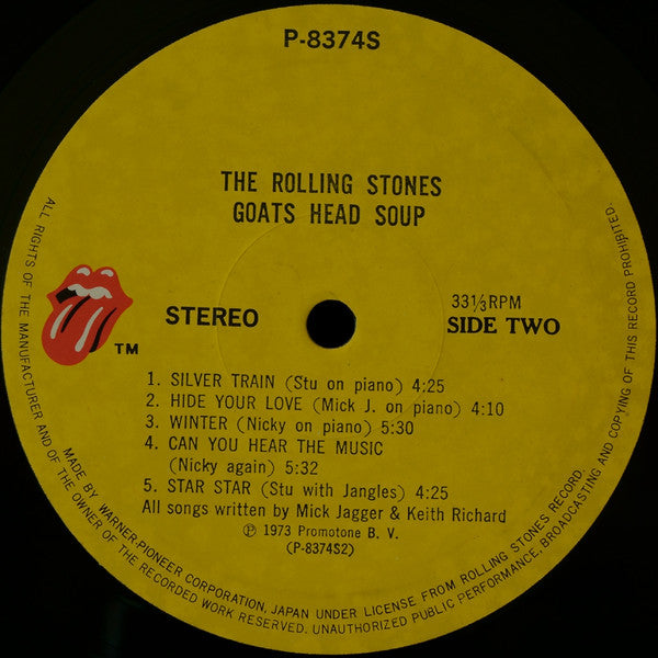 The Rolling Stones – Goats Head Soup LP vinyl record, image 10 of 10