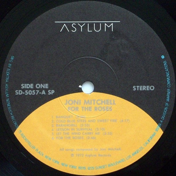 Joni Mitchell – For The Roses LP vinyl record, image 3 of 4