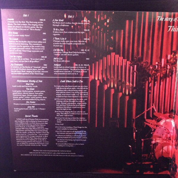 Boston – Third Stage LP vinyl record, image 4 of 8