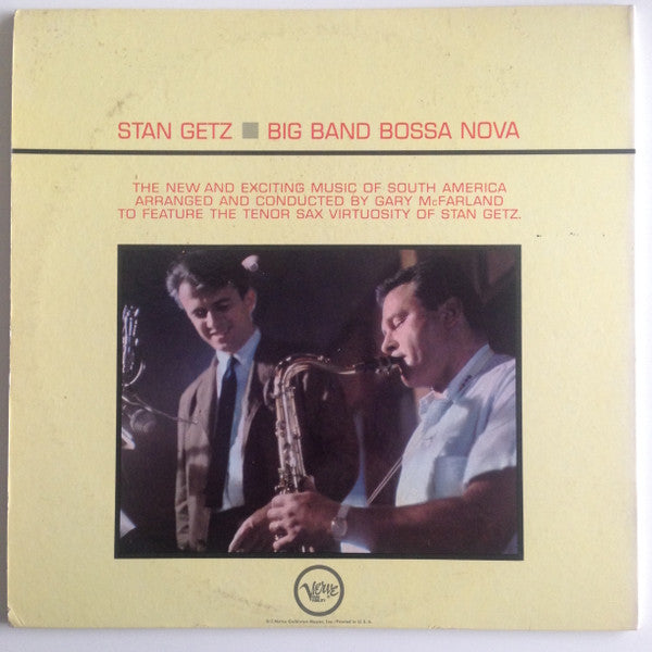Stan Getz – Big Band Bossa Nova LP vinyl record, image 5 of 7