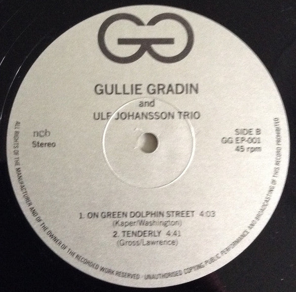 Gullie Gradin – Gullie Sings Jazz With Ulf Johansson Trio LP vinyl record, image 4 of 5