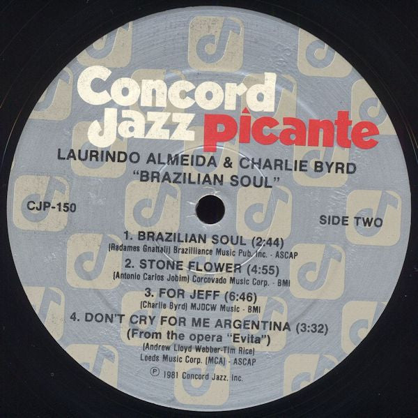 Laurindo Almeida, Charlie Byrd – Brazilian Soul LP vinyl record, image 4 of 4