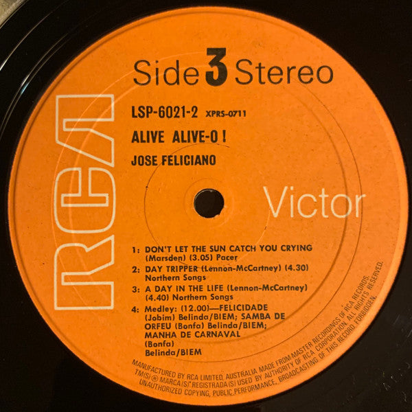 José Feliciano – Alive Alive-O! (2xLP) LP vinyl record, image 6 of 7