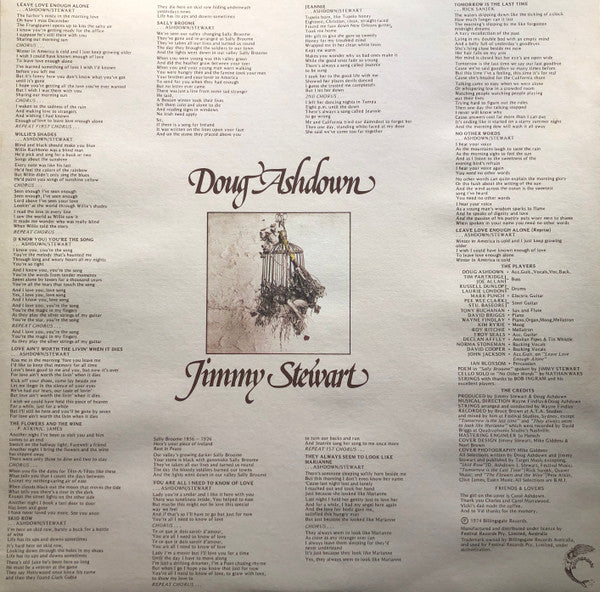 Doug Ashdown – Leave Love Enough Alone LP vinyl record, image 6 of 6