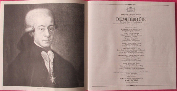 Wolfgang Amadeus Mozart, Evelyn Lear, Lisa Otto, Roberta Peters, Franz Crass, Dietrich Fischer-Dieskau, Hans Hotter, Fritz Wunderlich, Berliner Philharmoniker, Karl Böhm – Die Zauberflöte = The Magic Flute = La Flute Enchantée (3xLP) LP vinyl record, image 9 of 10