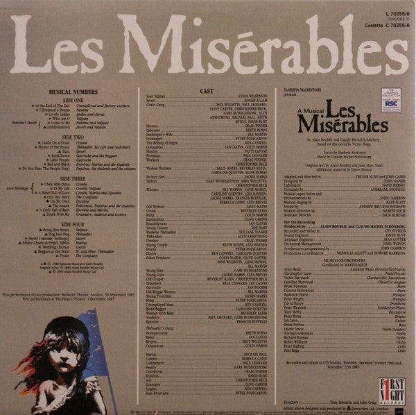 Alain Boublil, Claude-Michel Schönberg – Les Misérables (2xLP) LP vinyl record, image 5 of 10