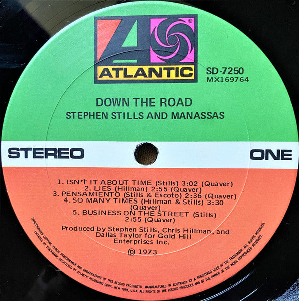 Stephen Stills, Manassas – Down The Road LP vinyl record, image 3 of 4