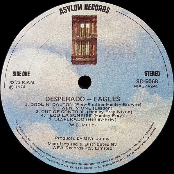 Eagles – Desperado LP vinyl record, image 3 of 4