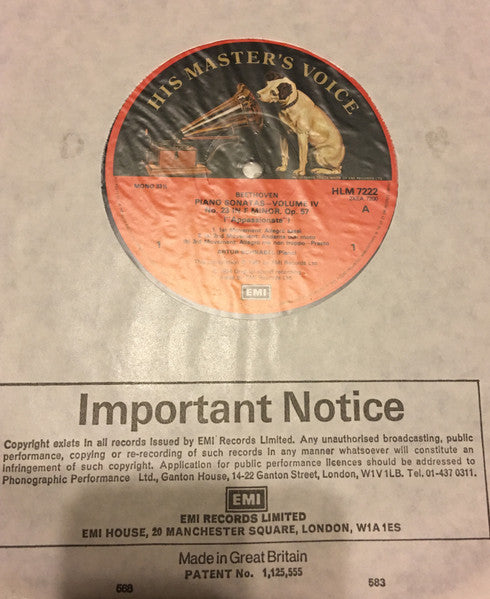 Artur Schnabel, Ludwig van Beethoven – The Beethoven Piano Sonatas Volume 4: Sonatas Nos. 23 & 25-32 (4xLP) LP vinyl record, image 2 of 10
