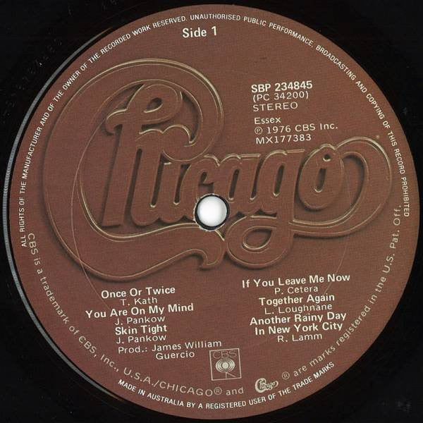 Chicago – Chicago X LP vinyl record, image 5 of 6