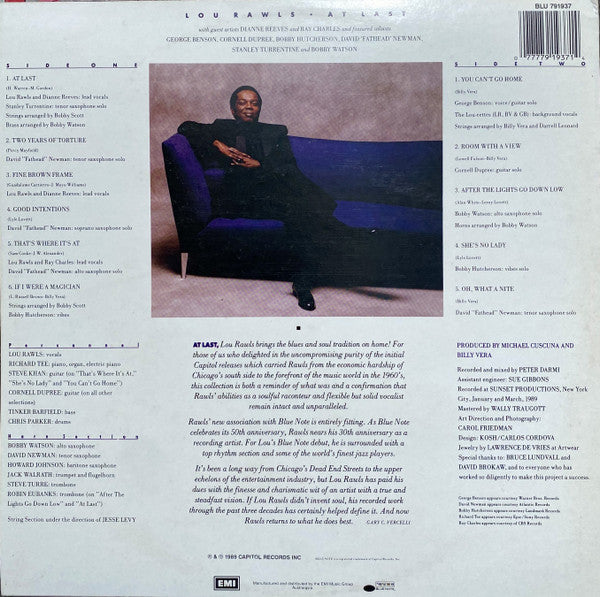 Lou Rawls – At Last LP vinyl record, image 3 of 5