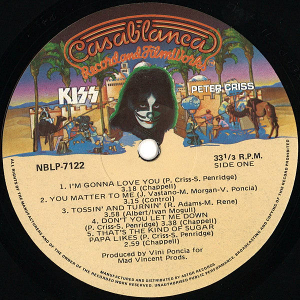 Kiss, Peter Criss – Peter Criss LP vinyl record, image 3 of 7