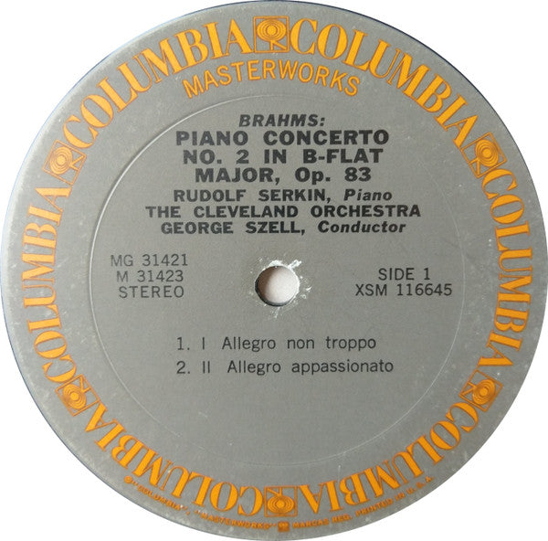Johannes Brahms, Rudolf Serkin, George Szell, The Cleveland Orchestra – The Piano Concertos (2xLP) LP vinyl record, image 7 of 9
