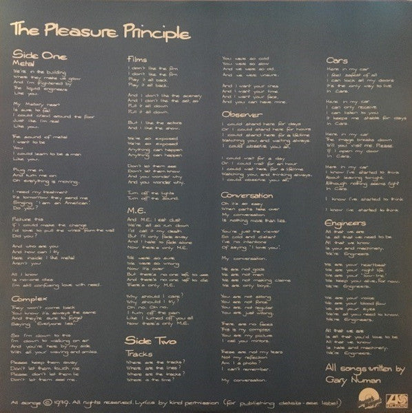 Gary Numan – The Pleasure Principle LP vinyl record, image 6 of 6