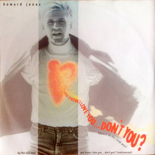 Howard Jones – You Know I Love You... Don't You? (Dance In The Field Mix) 12" vinyl record, image 1 of 4
