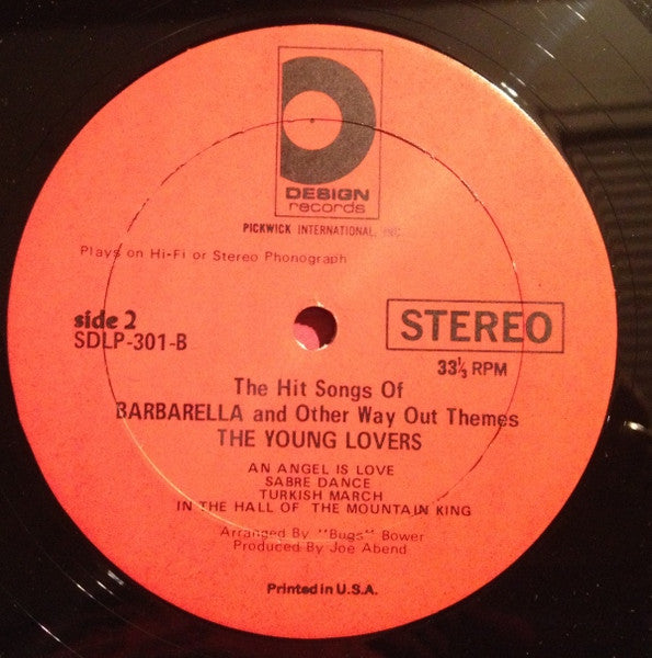 The Young Lovers – Barbarella - The Hit Songs Of The Wild Movie & Other Way Out Themes LP vinyl record, image 4 of 4