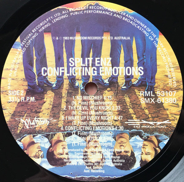 Split Enz – Conflicting Emotions LP vinyl record, image 4 of 6