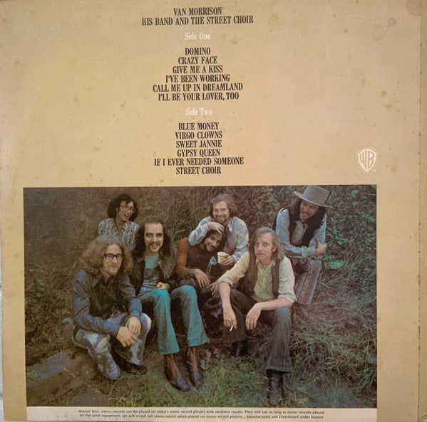 Van Morrison – His Band And The Street Choir LP vinyl record, image 2 of 4
