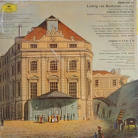 Ludwig Van Beethoven, Wiener Philharmoniker, Karl Böhm – Symphonie Nr. 9 / Symphonie Nr. 8 (2xLP) LP vinyl record, image 2 of 8
