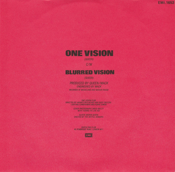 Queen – One Vision 7" vinyl record, image 6 of 6