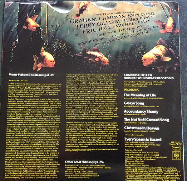 Monty Python – Monty Python's The Meaning Of Life LP vinyl record, image 2 of 4
