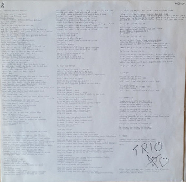 Trio – Trio LP vinyl record, image 5 of 5