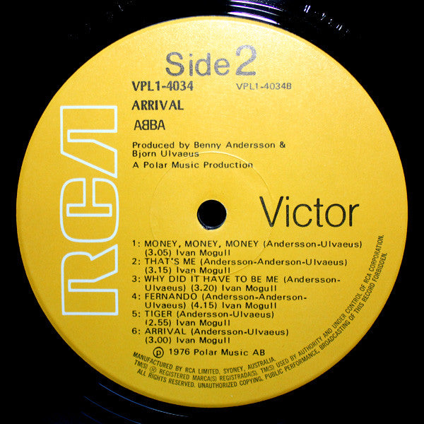 ABBA – Arrival LP vinyl record, image 4 of 5