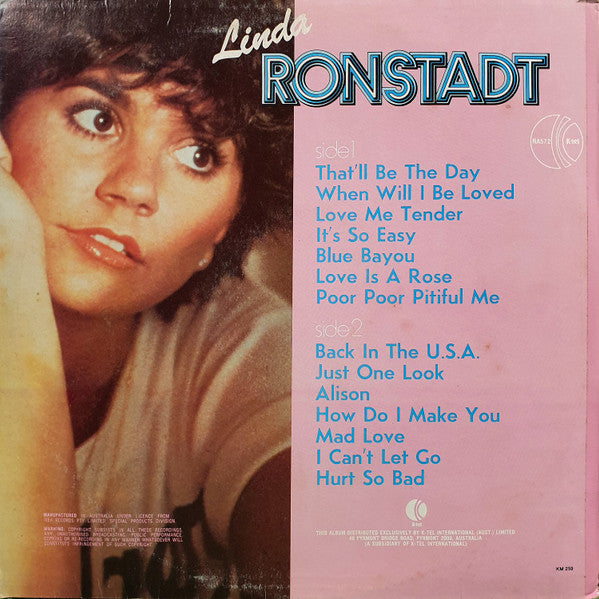 Linda Ronstadt – Greatest Hits LP vinyl record, image 2 of 4