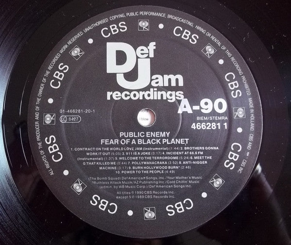 Public Enemy – Fear Of A Black Planet LP vinyl record, image 7 of 9