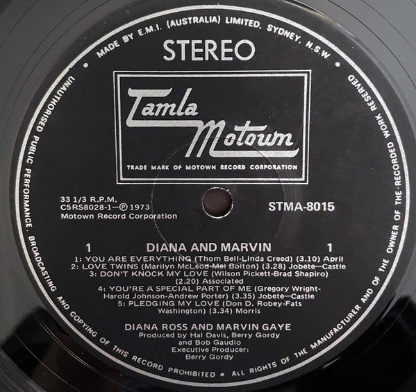 Diana Ross, Marvin Gaye – Diana & Marvin LP vinyl record, image 4 of 5