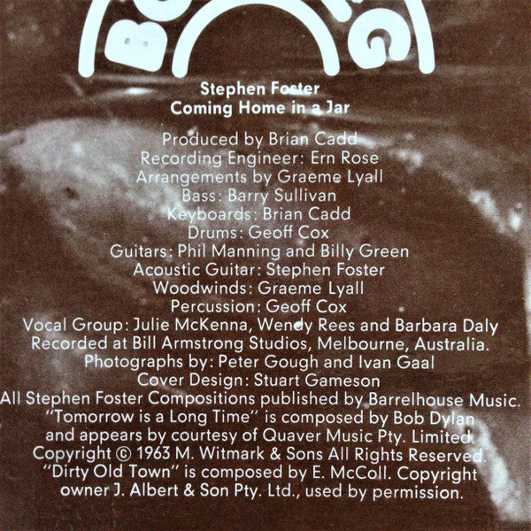 Steve Foster – Coming Home In A Jar LP vinyl record, image 5 of 8