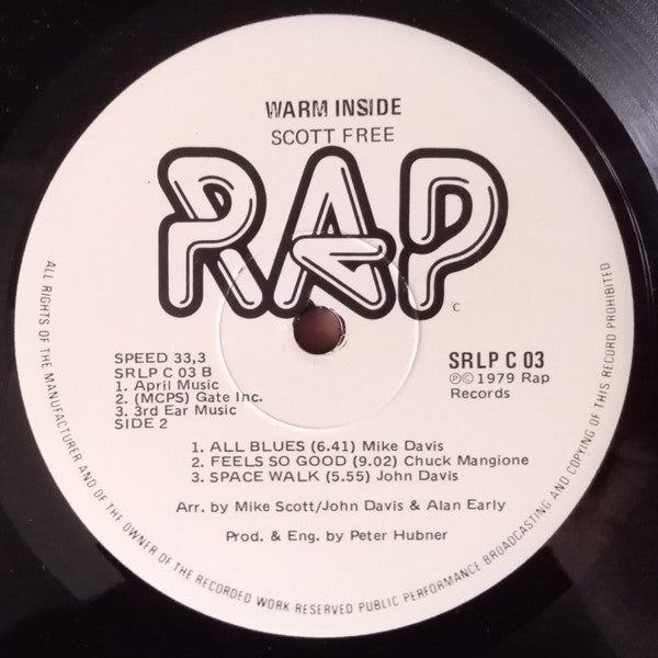 Scottfree – Warm Inside LP vinyl record, image 4 of 4