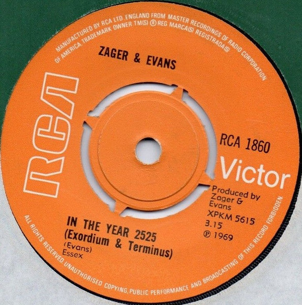 Zager & Evans – In The Year 2525 (Exordium & Terminus)