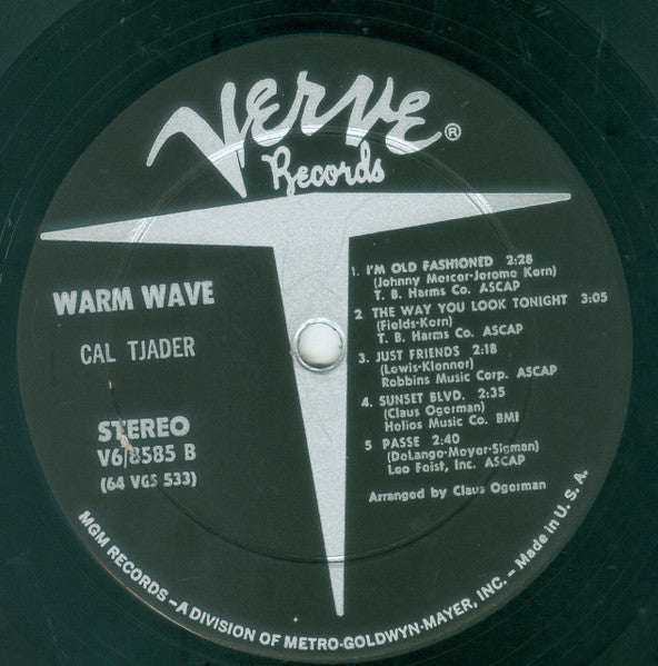 Cal Tjader – Warm Wave LP vinyl record, image 6 of 6