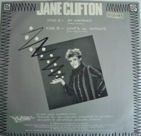 Jane Clifton – My Machines 12" vinyl record, image 2 of 2