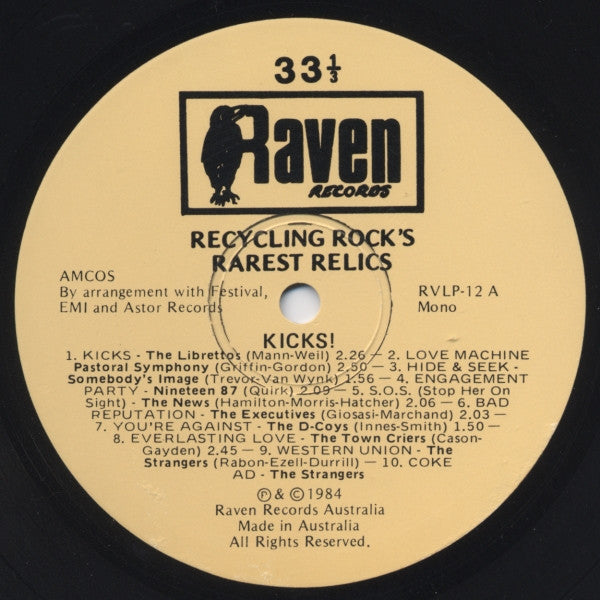 Various – Kicks LP vinyl record, image 3 of 4