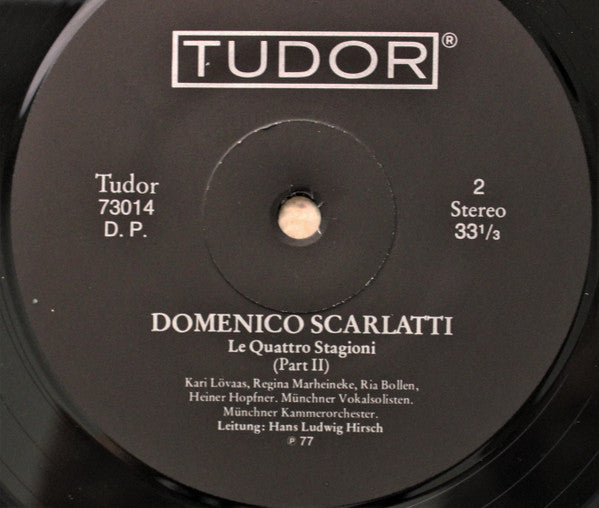 Domenico Scarlatti – Le Quattro Stagioni LP vinyl record, image 4 of 4